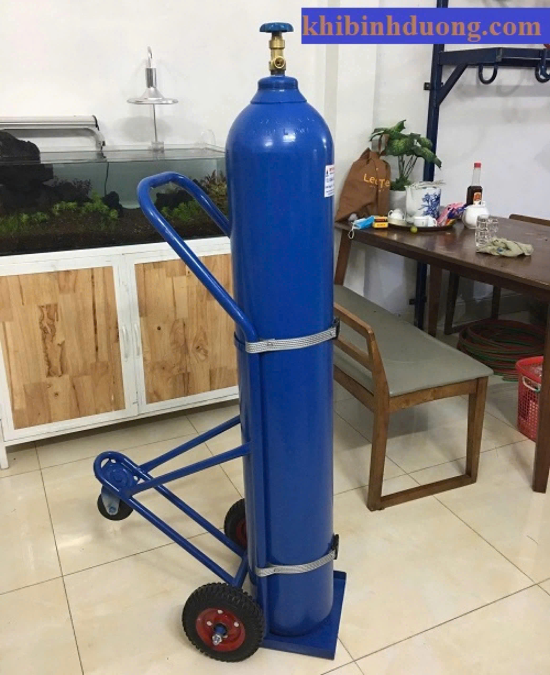Bình oxy 40 lít công nghiệp dùng cho cắt gió đá